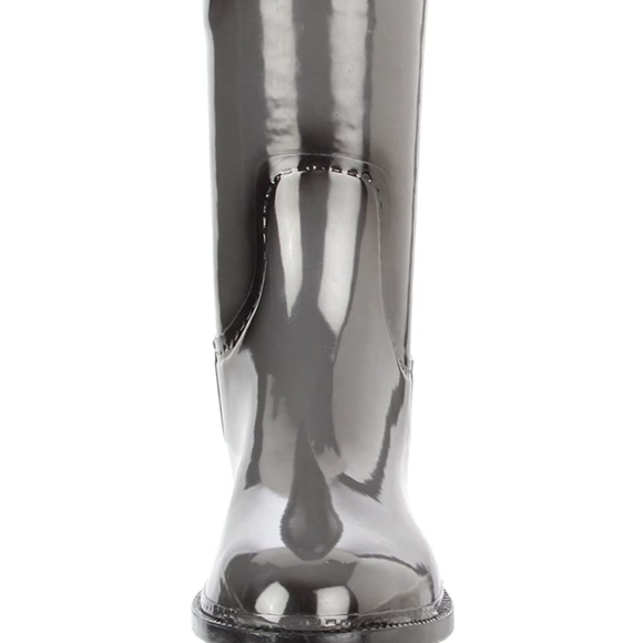 NEW DAV GRAY KNEE HIGH RUBBER RAIN BOOTS SIZE 11 - Picture 11 of 16